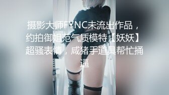 摄影大师FYNC未流出作品，约拍御姐范气质模特【妖妖】超骚表情，咸猪手道具帮忙捅逼