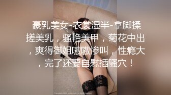  豪乳美女-衣裳湿半-拿脚揉搓美乳，骚艳美甲，菊花中出，爽得御姐嗷嗷惨叫，性瘾大，完了还要自慰插骚穴！